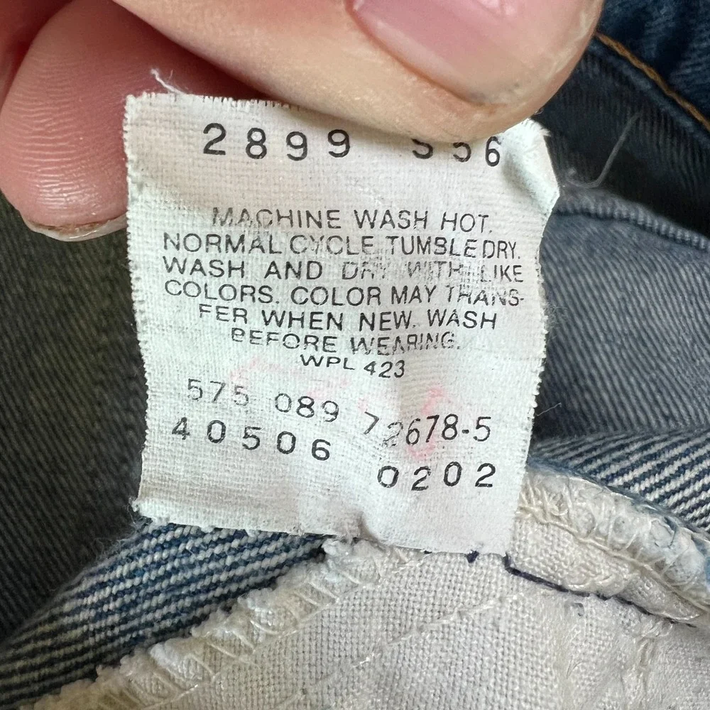 Vintage Levi's 506 Jeans Mens 38x29‎ Blue Denim Cotton Medium Wash Made In USA